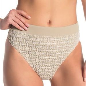 NWOT Ella Moss Crochet High Waist Bikini Bottoms